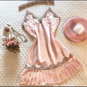 ISO: victoria's secret pleated dress pink chamise